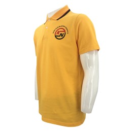 P1334  Custom-made piqué polo shirt, design printed logo, contrast color collar, seafood logistics company, Polo shirt specialty store, Polo shirt factory P1334  Custom-made piqué polo shirt, design printed logo, contrast color collar, seafood logistics company, Polo shirt specialty store, Polo shirt factory